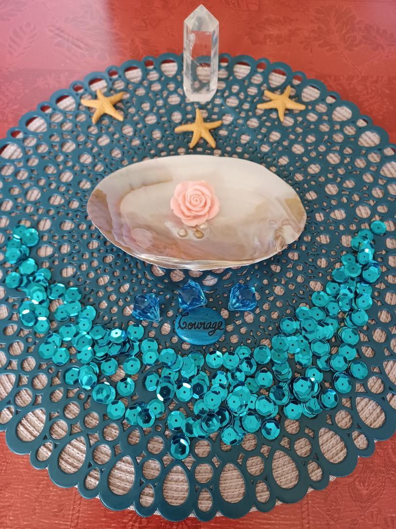 Mandala évol bleu Mandala art thérapie Yonne Avallon Auxerre